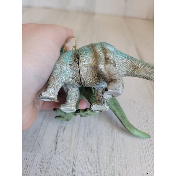 Kurt Adler spinosaurus bronchosaurus dinosaur ornament xmas set - Picture 7 of 8